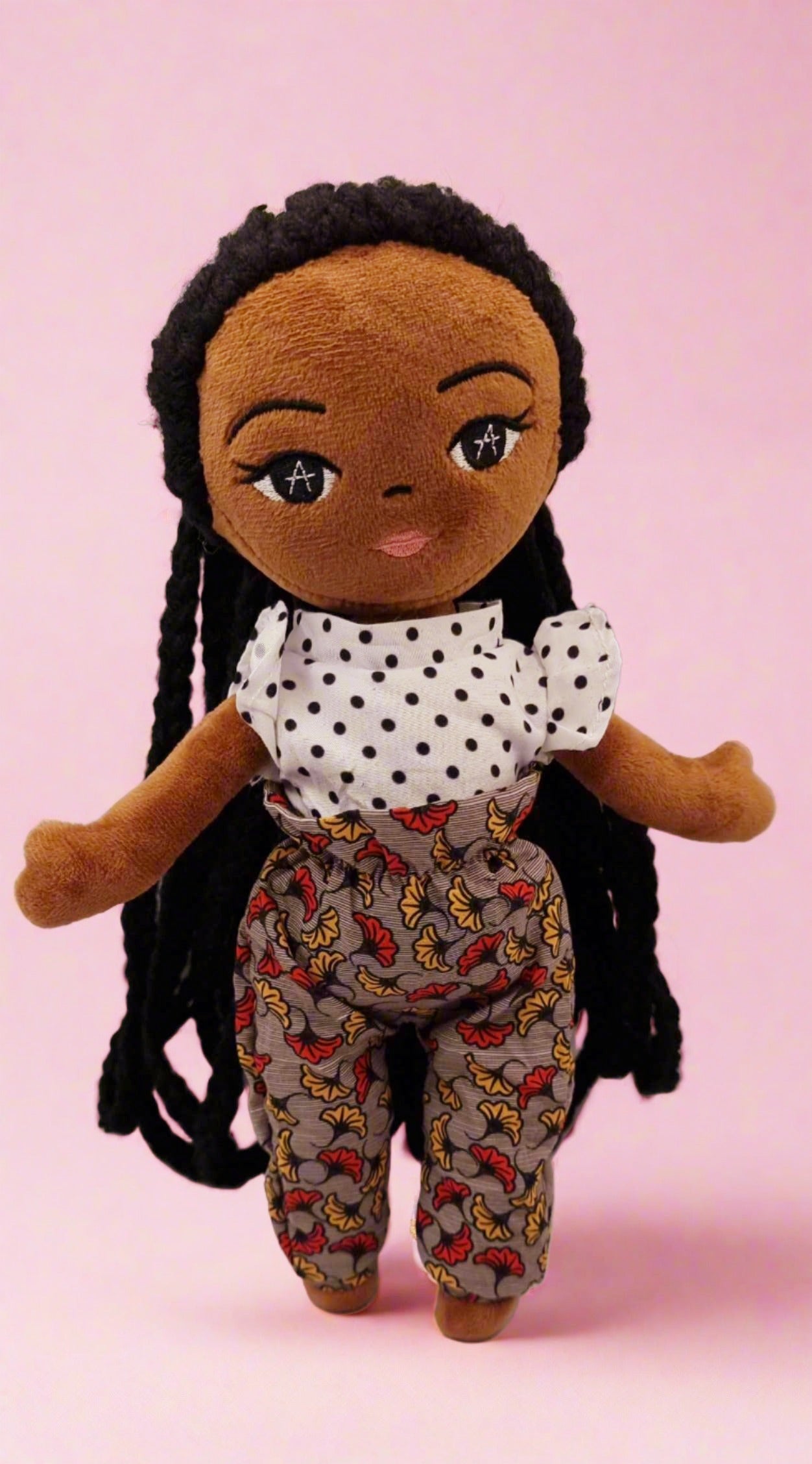Plush Ama Black Girl Doll - High waisted Trousers