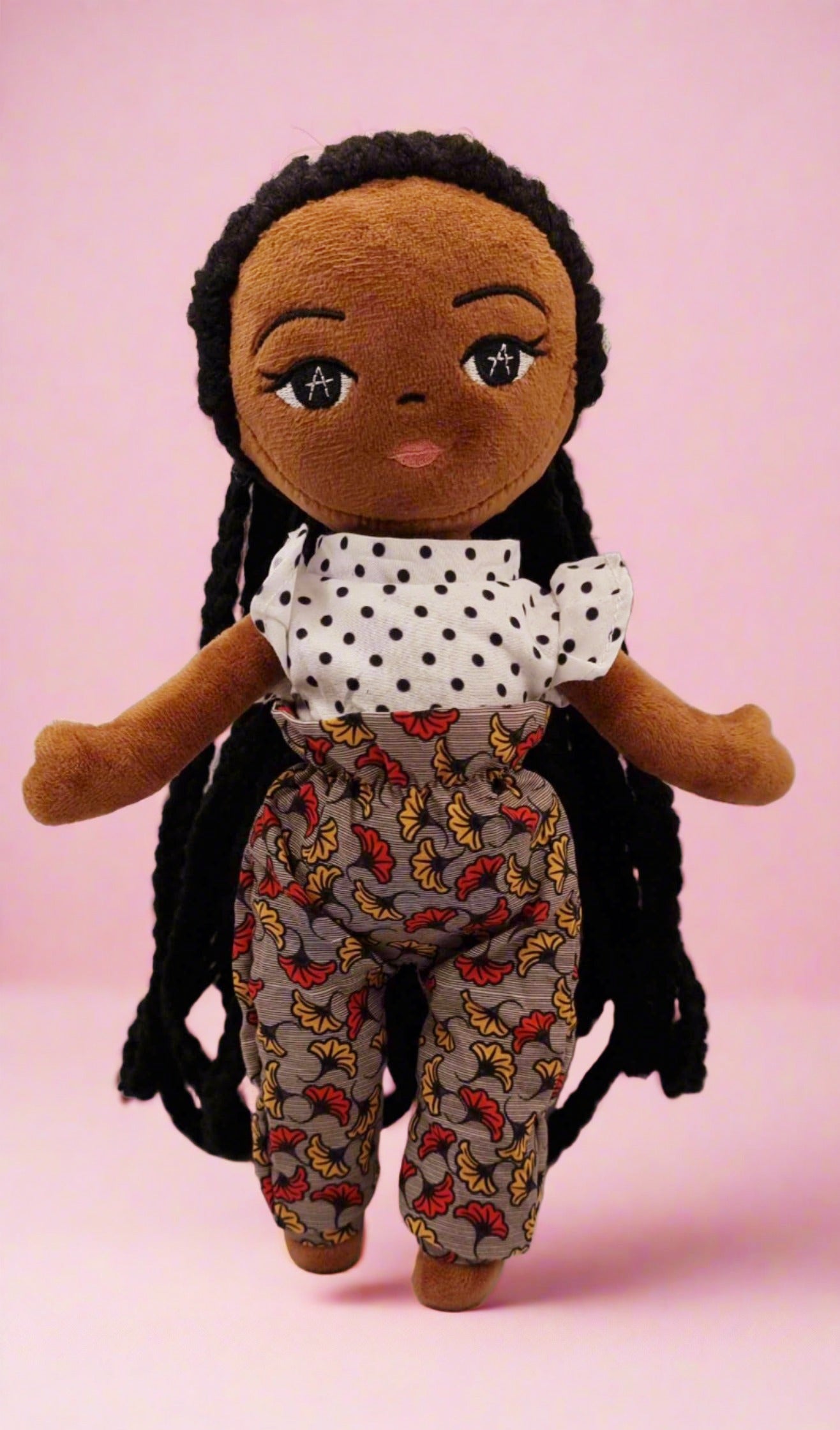 Plush Ama Black Girl Doll - High waisted Trousers