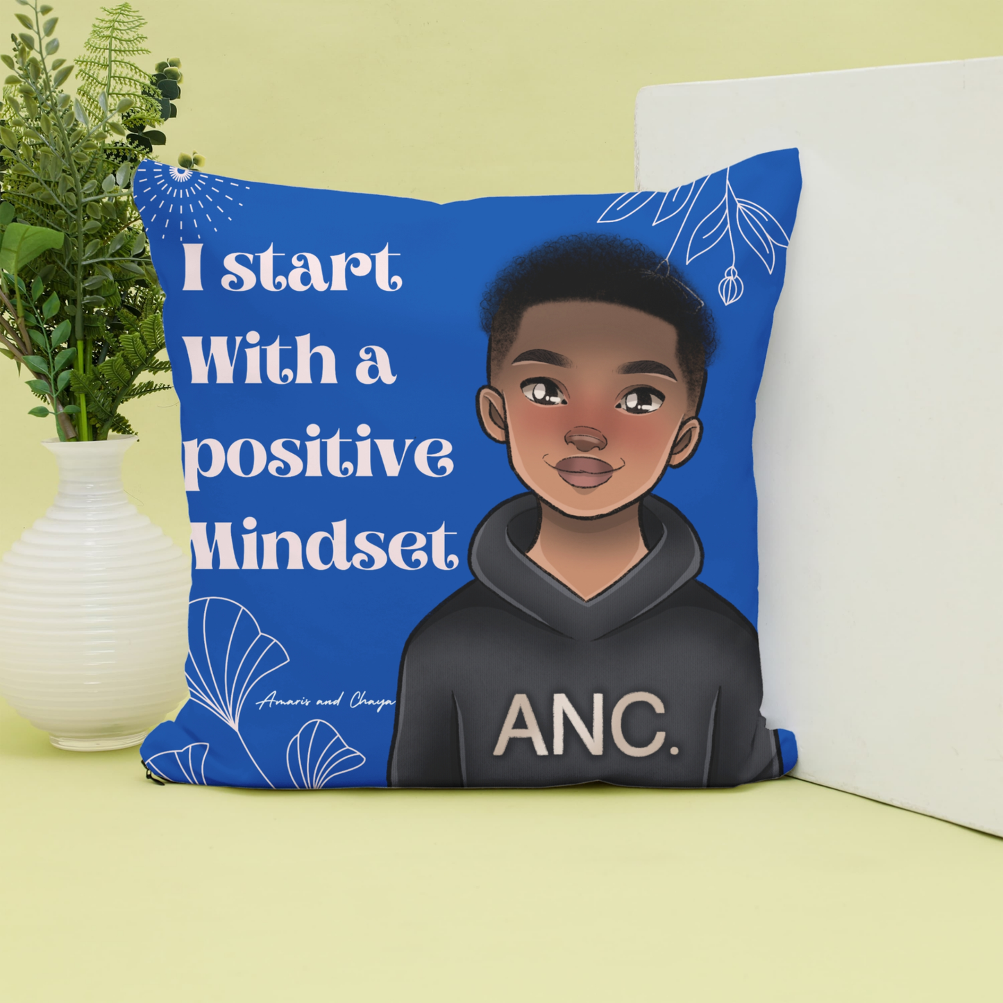 Positive Mindset Affirmation Cushion- RJ