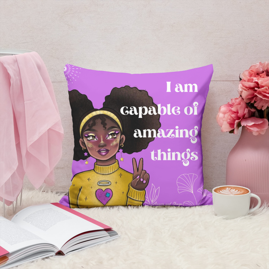 I am Capable Affirmation Cushion - Amaris