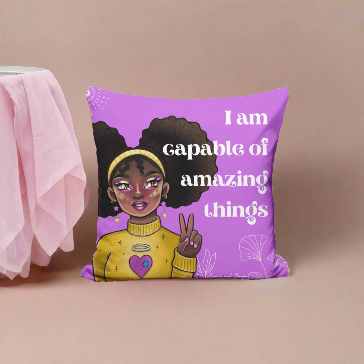 I am Capable Affirmation Cushion - Amaris