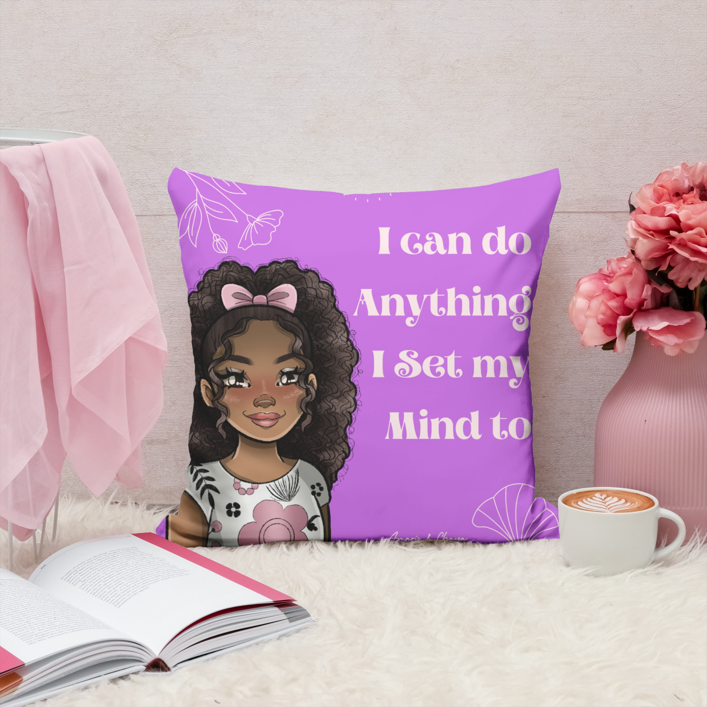 I can do Anything Affirmation Cushion- Chaya