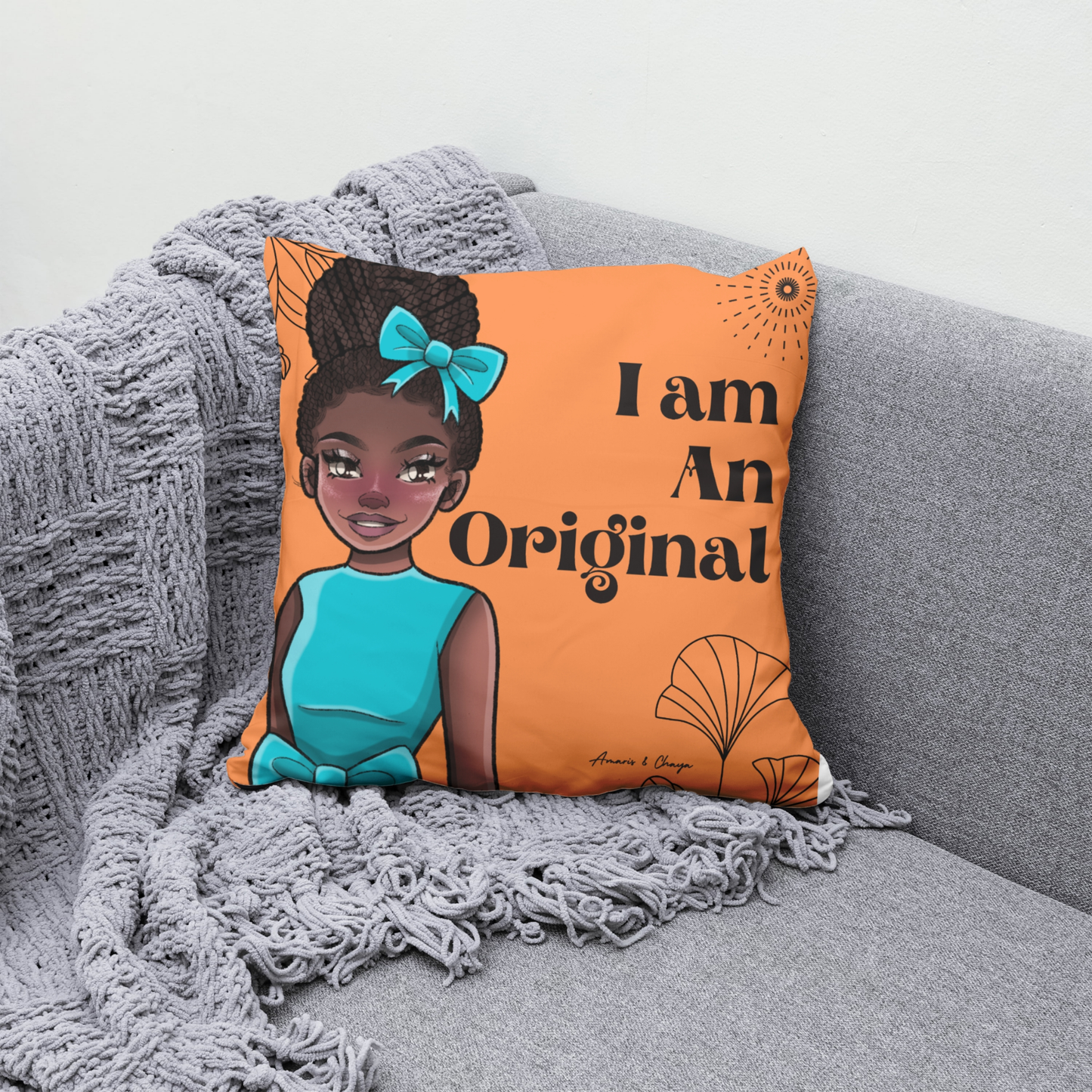 I am an Original Affirmation Cushion - Plush Ama