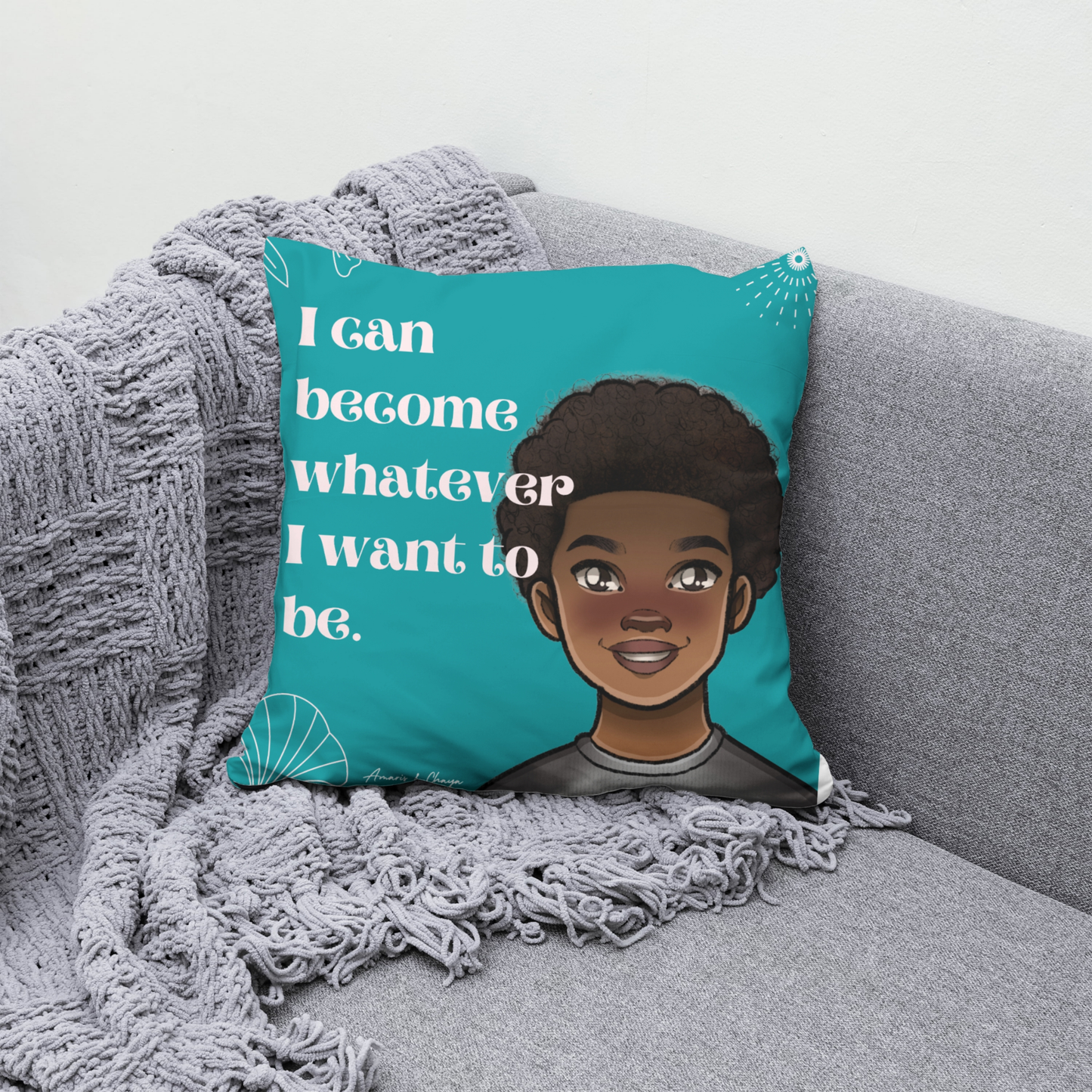 I can Become Affirmation Cushion- Kobe