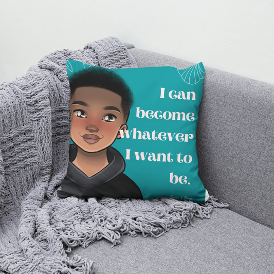 I can Become Affirmation Cushion- RJ