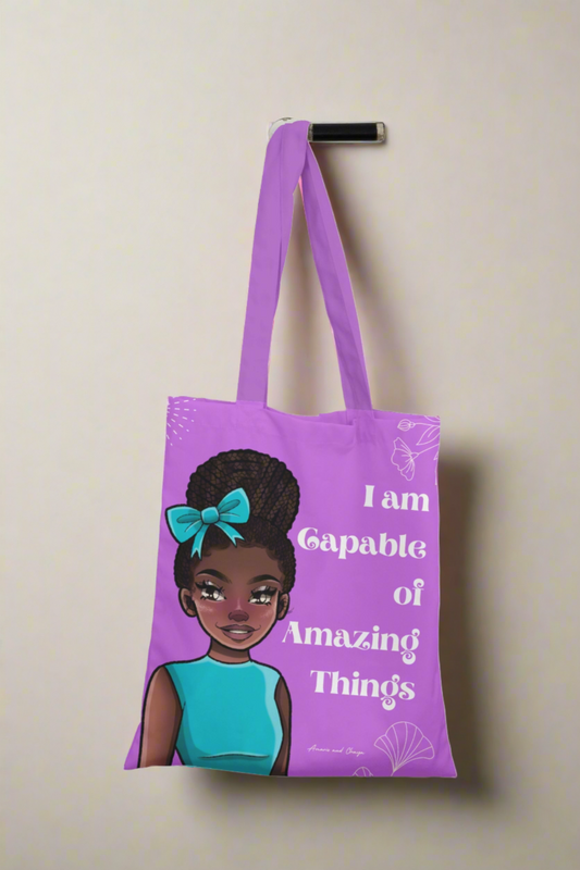 I am Capable Of Amazing Things tote bag - Plush Ama