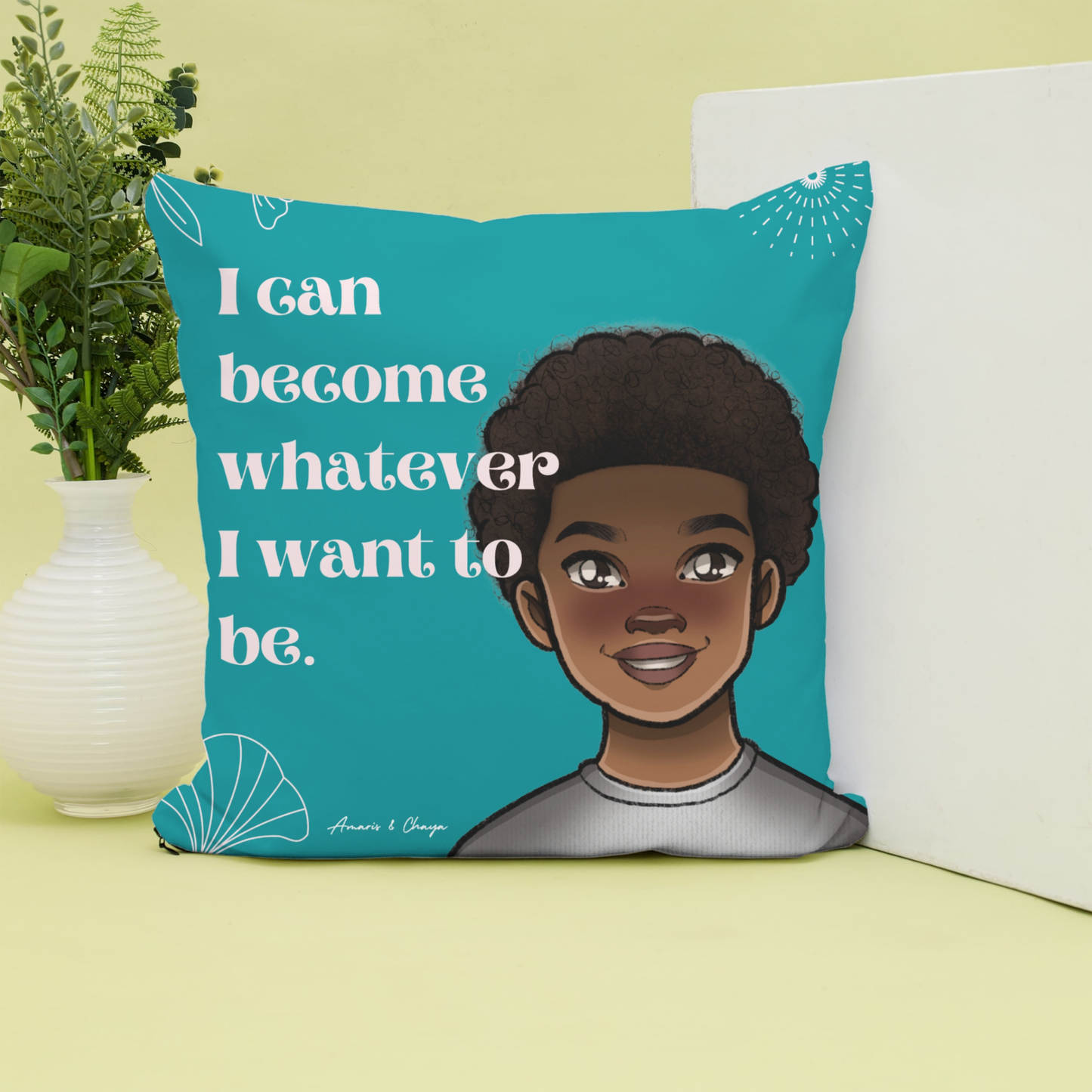 I can Become Affirmation Cushion- Kobe