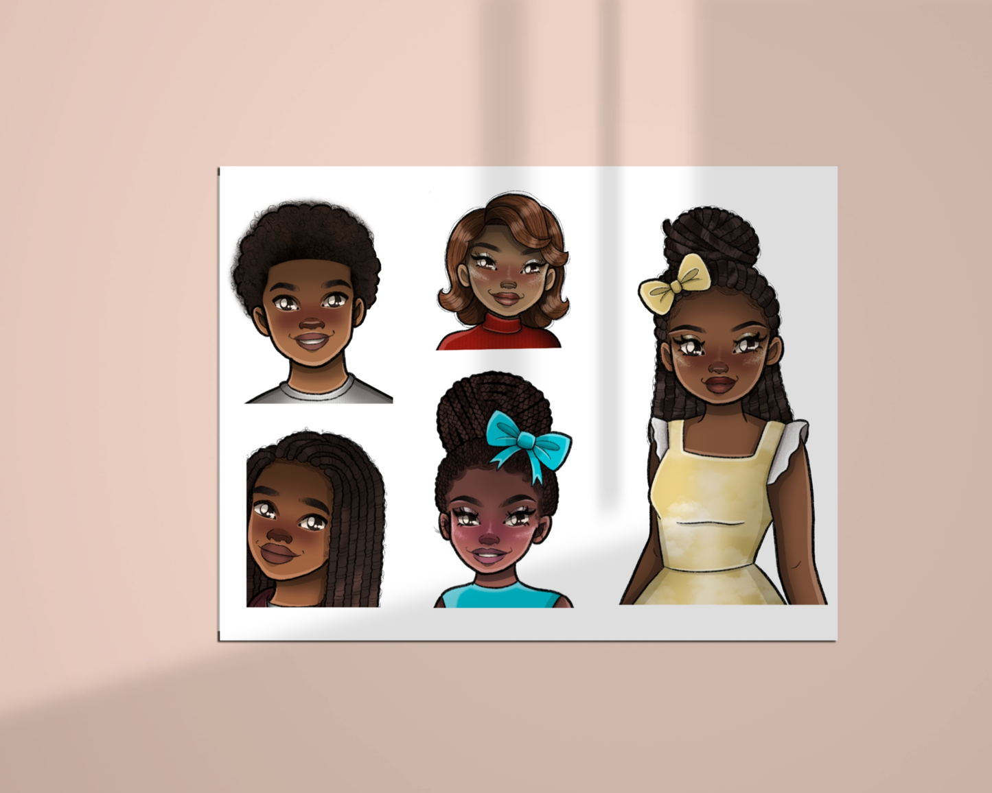 Affirmation Character Sticker Sheets