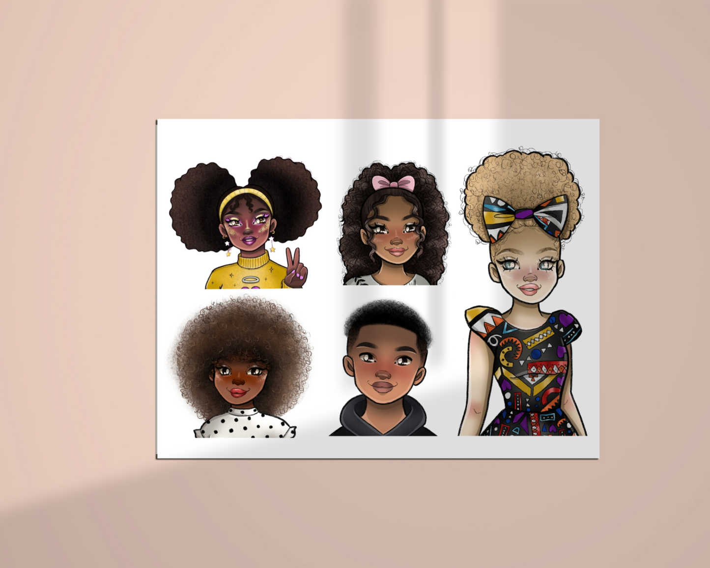 Affirmation Character Sticker Sheets