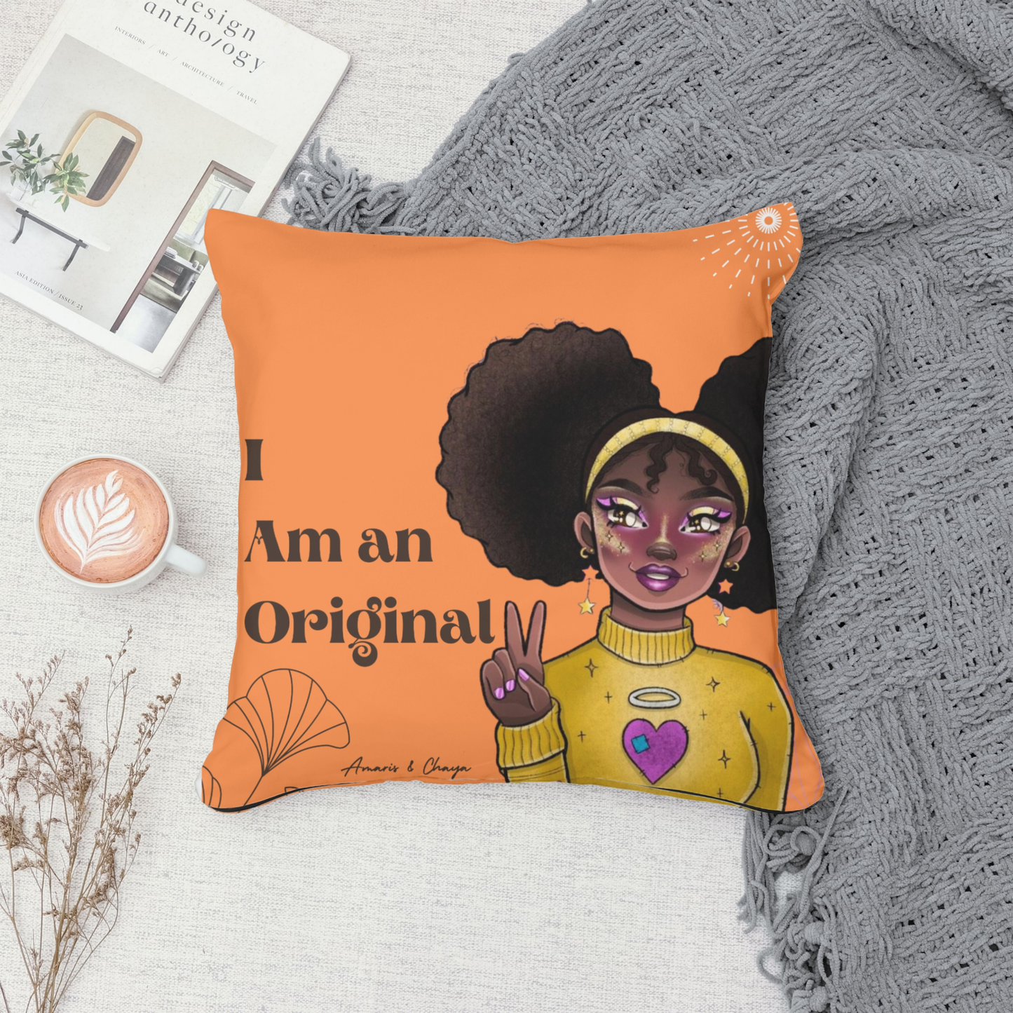 I am An Original Affirmation Cushion -Amaris