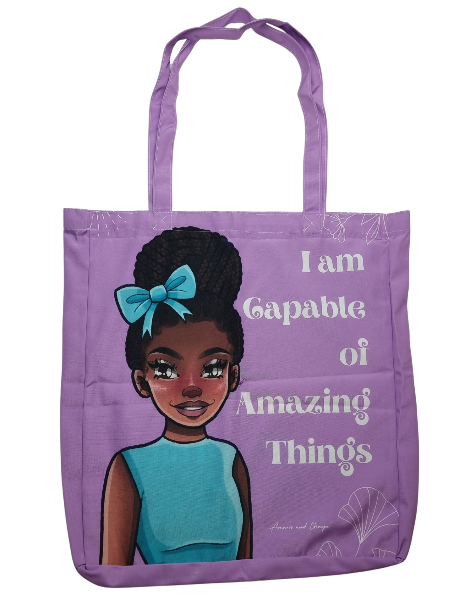 Purple Tote bag - I am Capable Of Amazing Things - Plush Ama