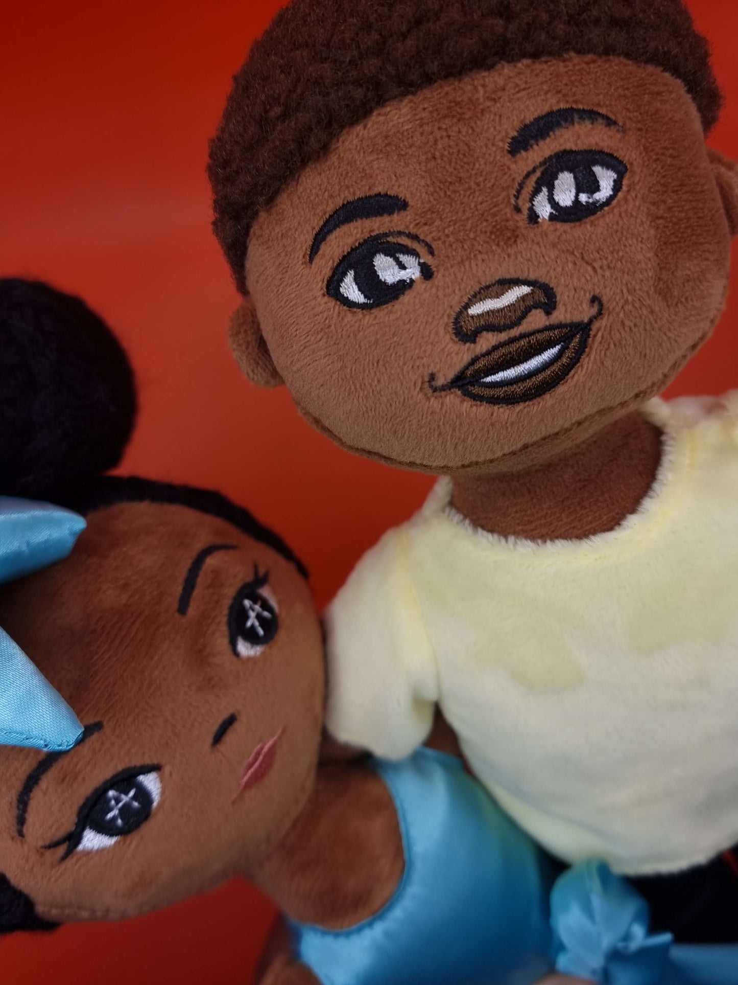 Plush Ama and Kobe Dolls Set