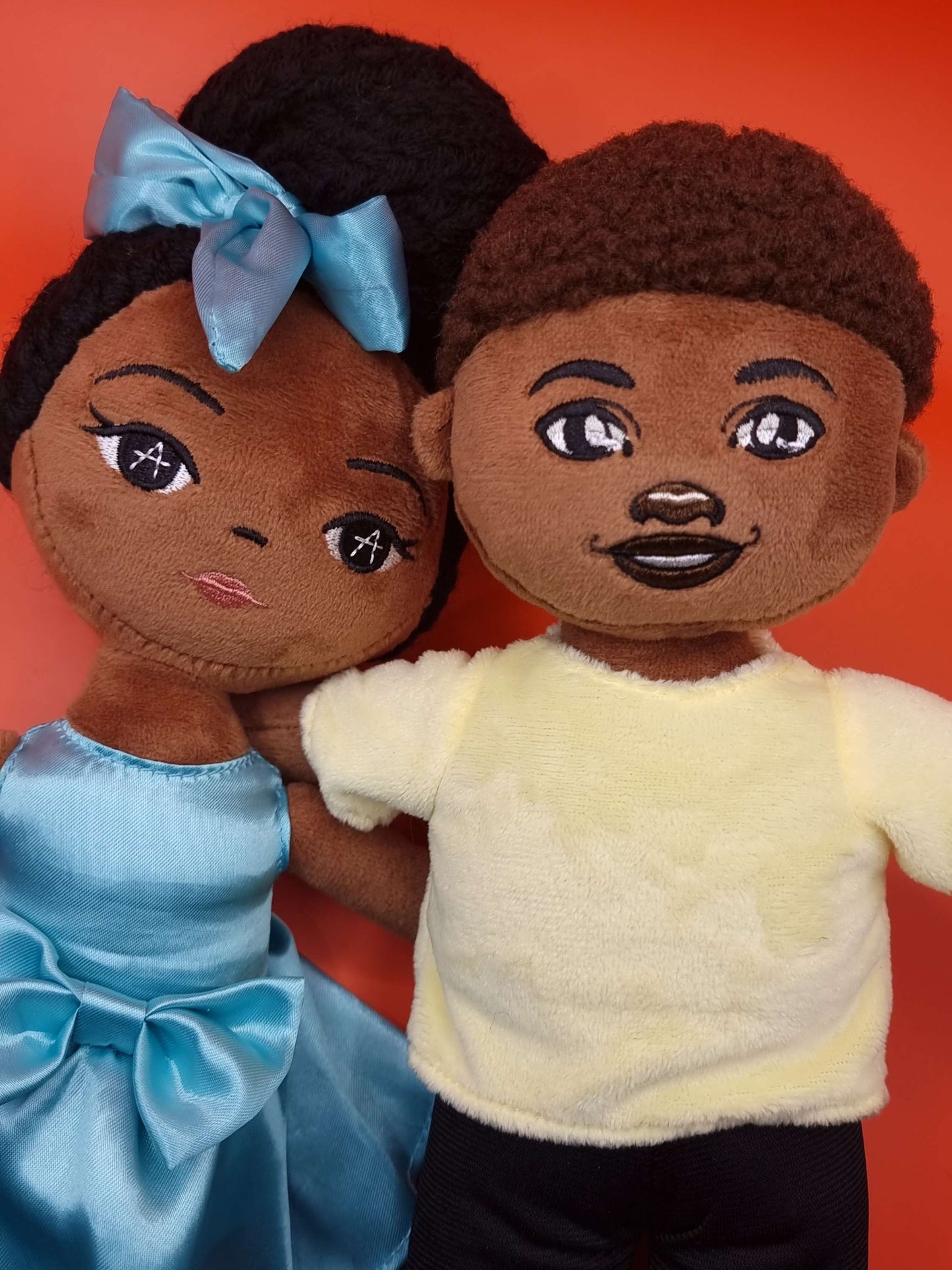 Plush Ama and Kobe Dolls Set