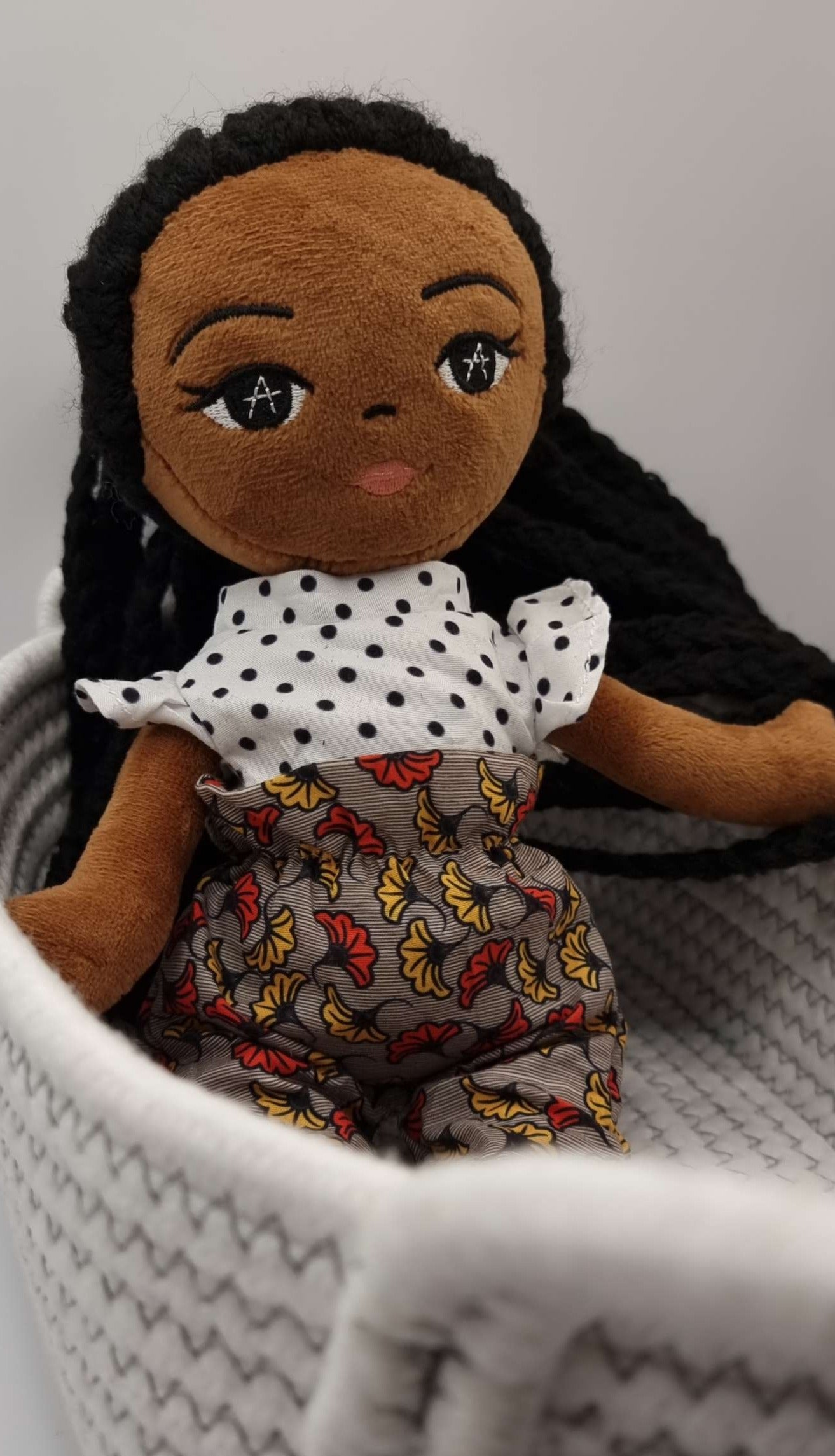 Plush Ama Black Girl Doll - High waisted Trousers