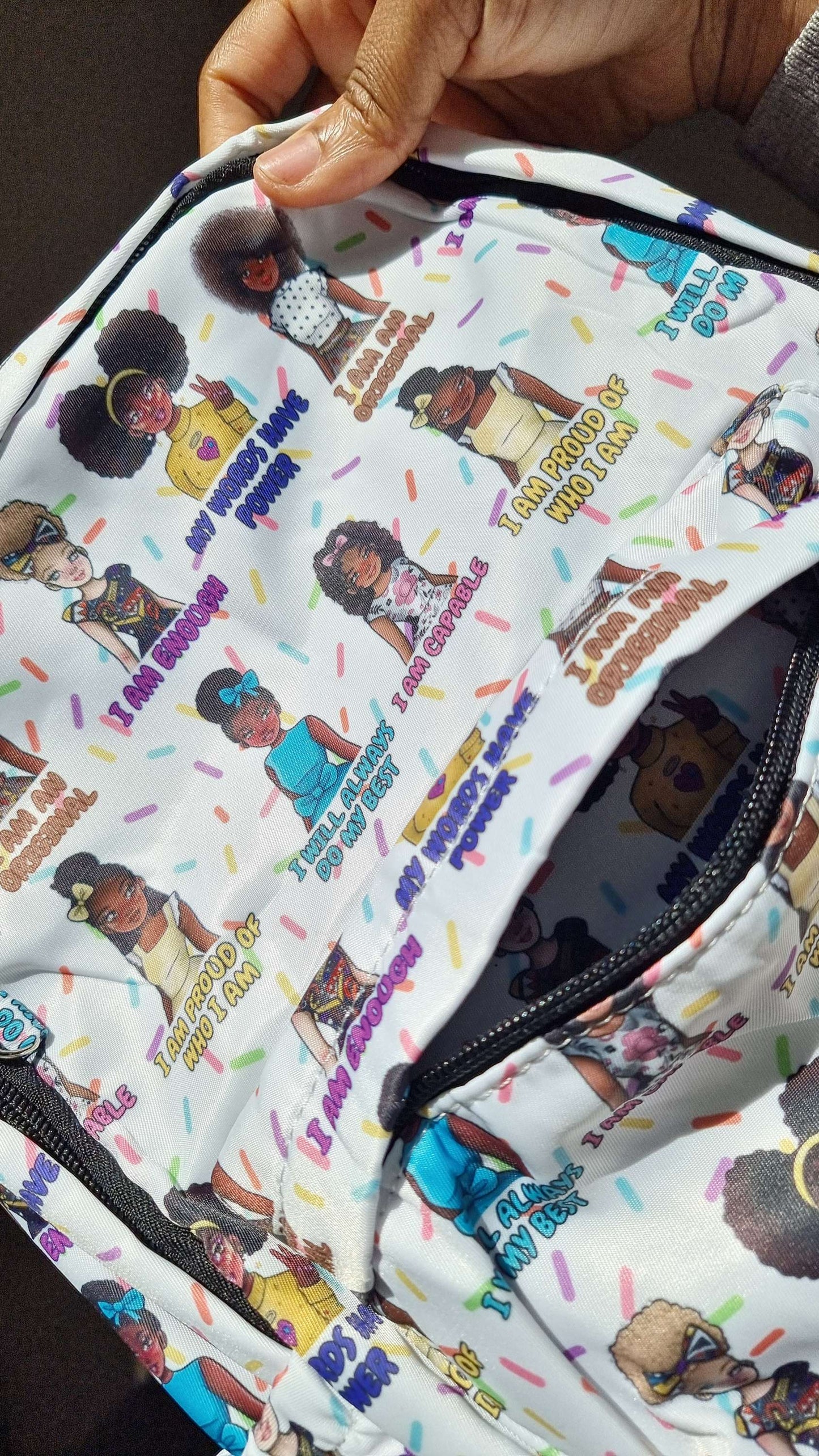 Girls Patterned Backpack