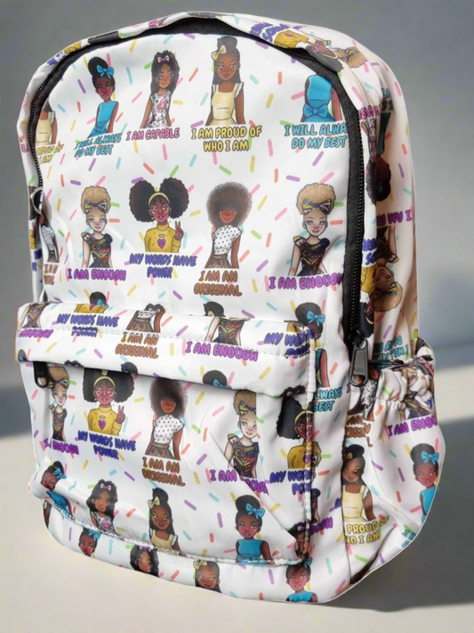 Girls Patterned Backpack
