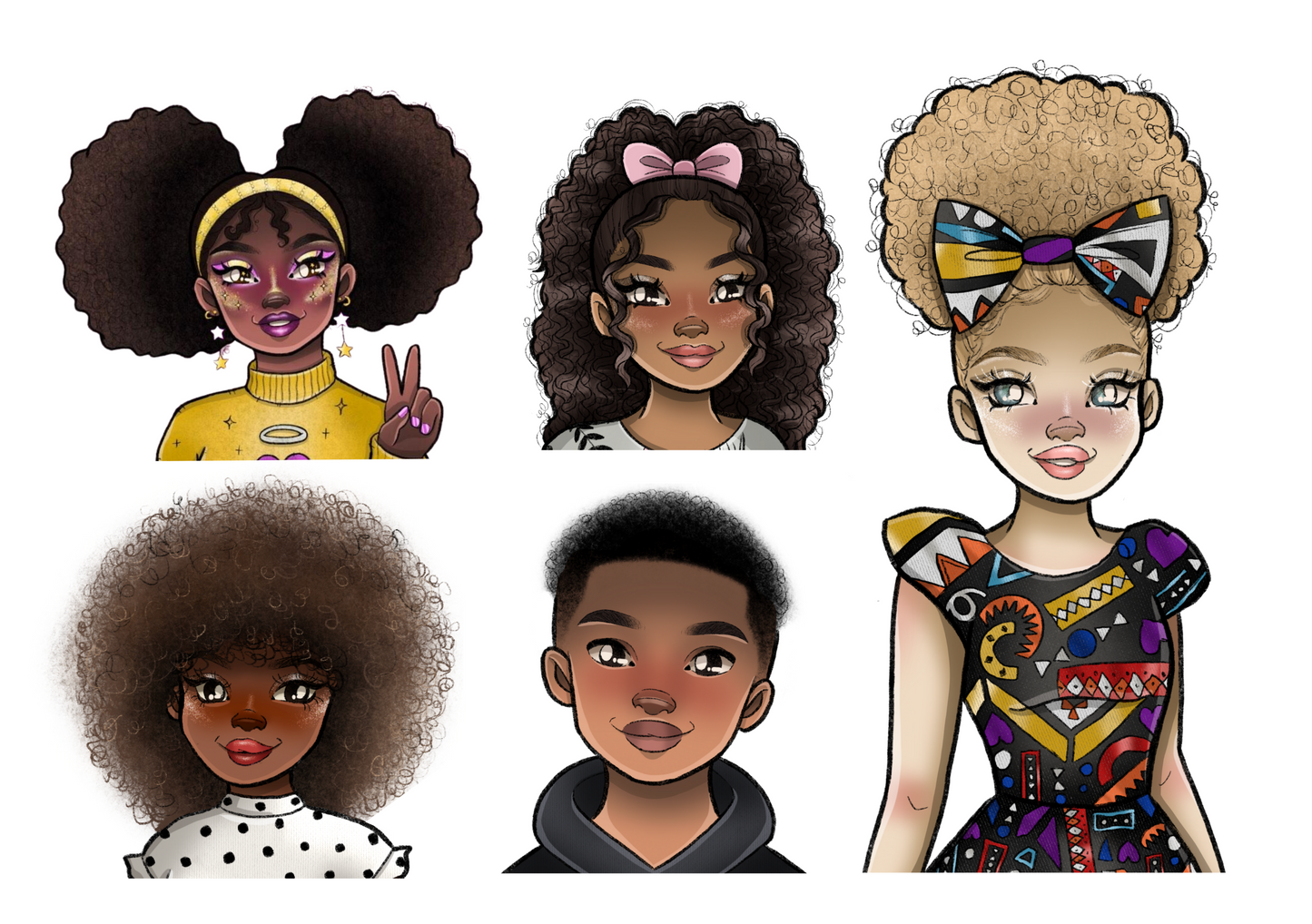 Affirmation Character Sticker Sheets