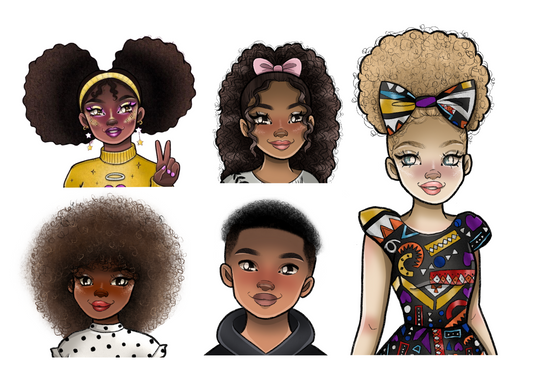 Affirmation Character Sticker Sheets