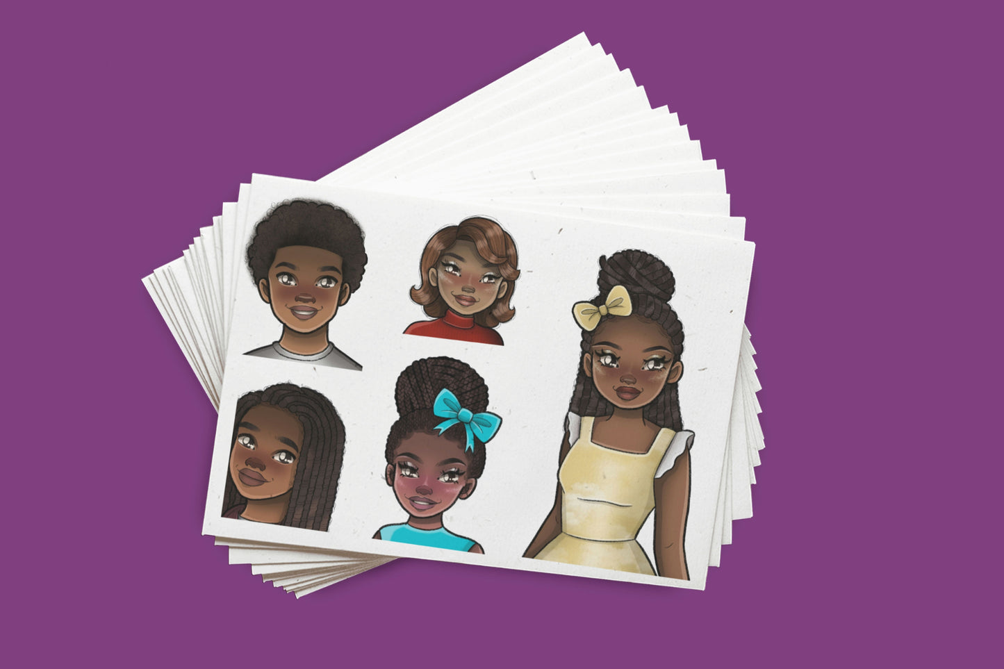 Affirmation Character Sticker Sheets