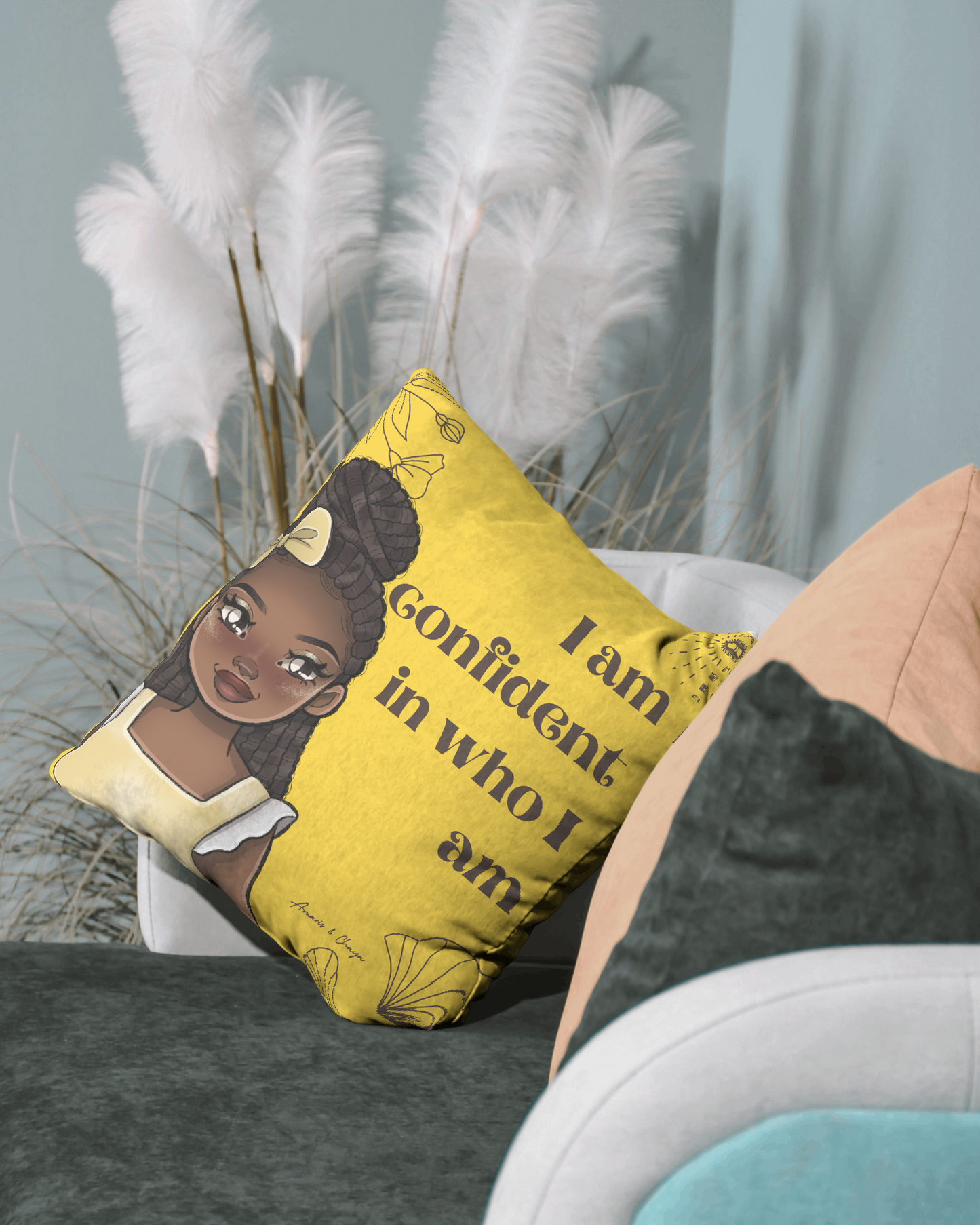 I am Confident... Affirmation Cushion - Imani