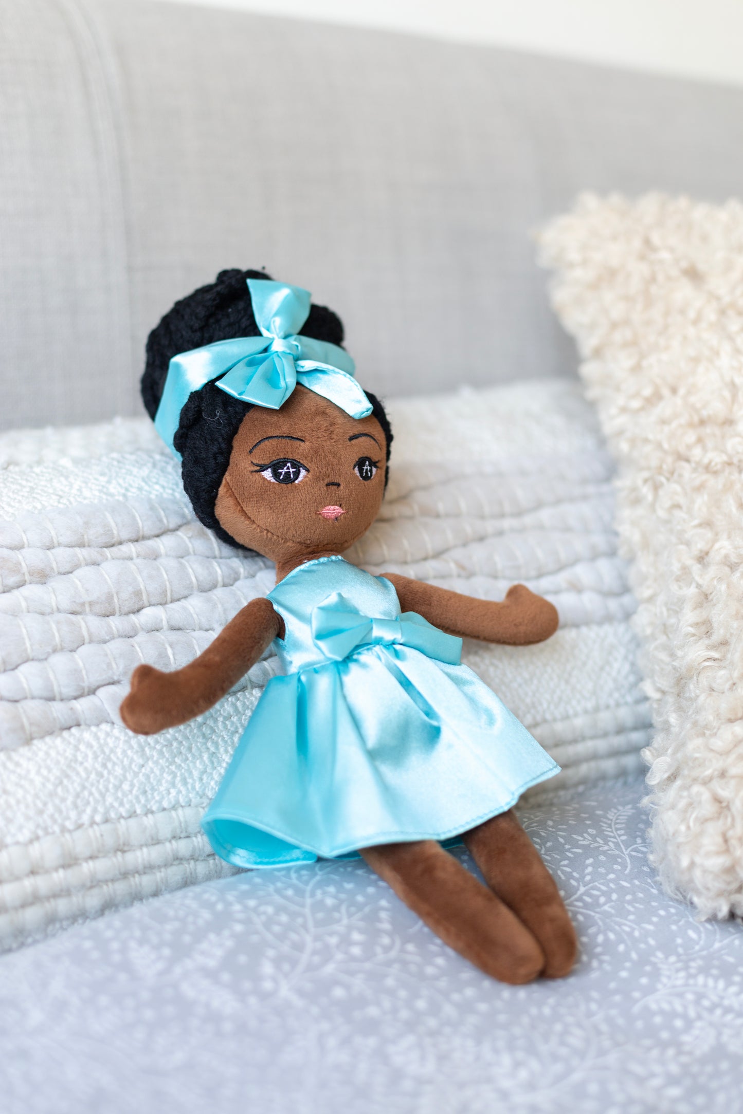 Plush Ama Black Girl Doll