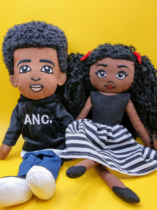 Amaris & RJ Fabric Dolls Set