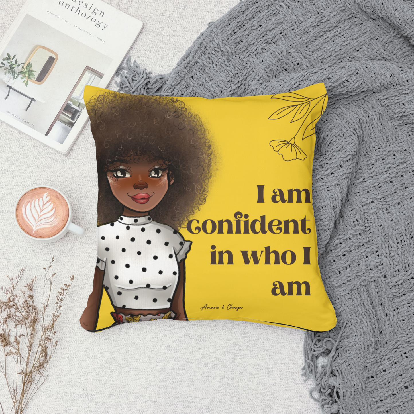 I am Confident... Affirmation Cushion - Temilade