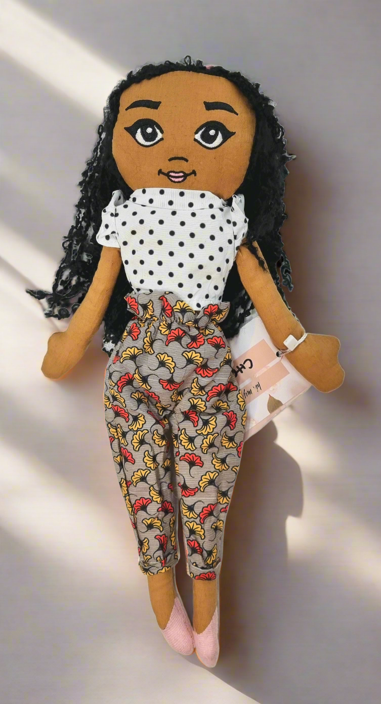 Chaya Handmade Fabric Doll - High-Waisted Trousers