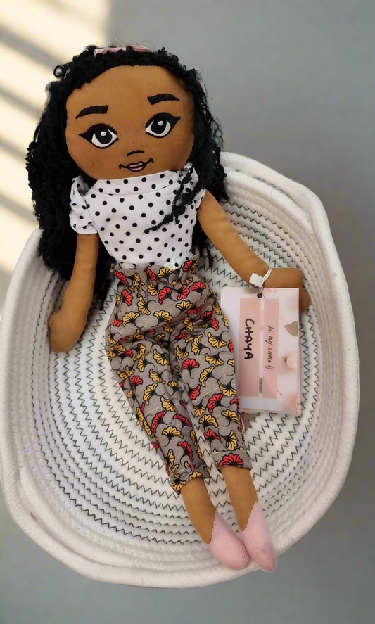 Chaya Handmade Fabric Doll - High-Waisted Trousers