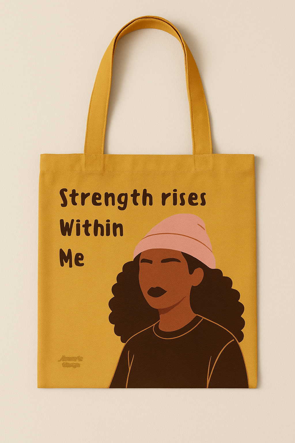 Strength Rises Within Her Tote Bag
