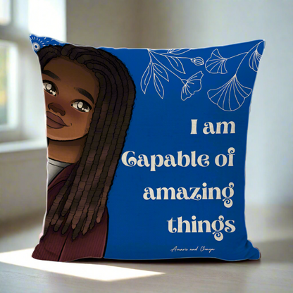 I am Capable Affirmation Cushion- Rhia