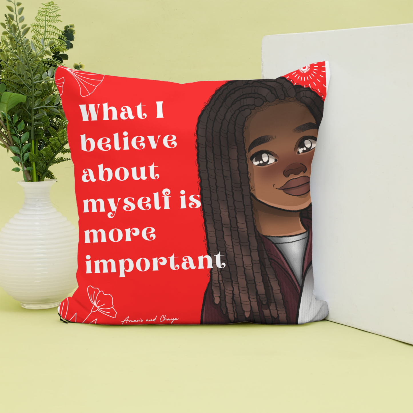 What I Believe Affirmation Cushion- Rhia