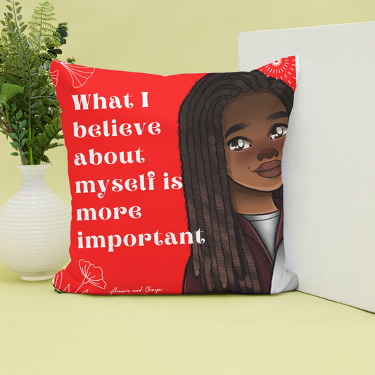 What I Believe Affirmation Cushion- Rhia