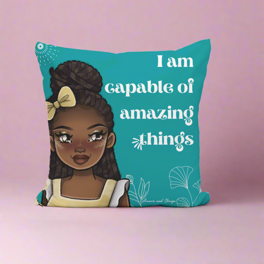 I am Capable Affirmation Cushion- Imani