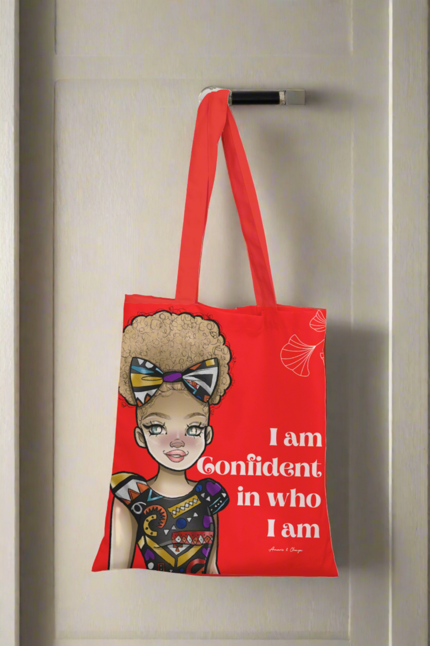 Red Tote Bag -  I am Confident - Zuhrah