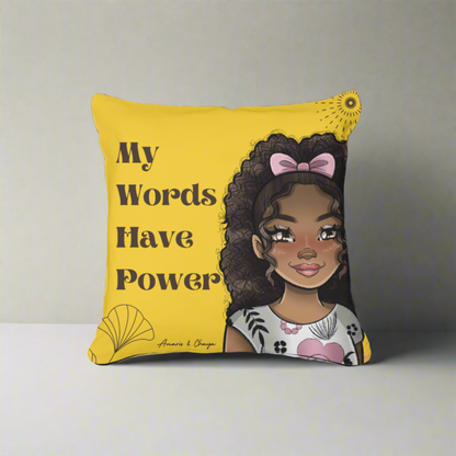 My Words have Power Affirmation Cushion - Chaya