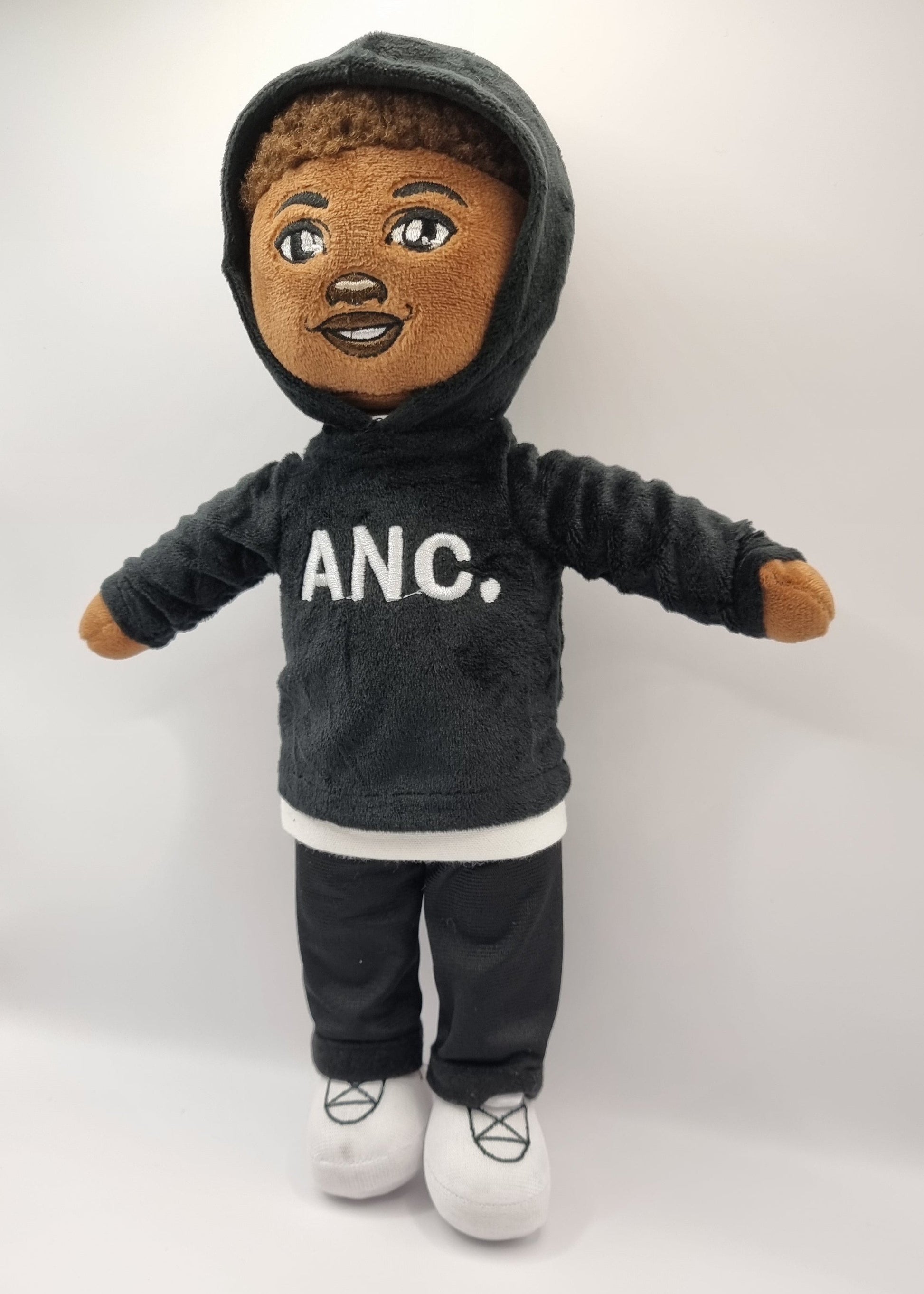 Amaris and Chaya's Kobe boy Doll in a Hoodie