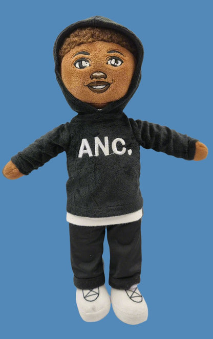 Amaris and Chaya's Kobe boy Doll in a Hoodie
