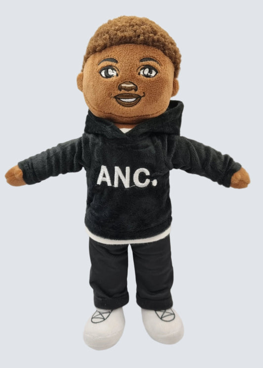 Amaris and Chaya's Kobe boy Doll in a Hoodie