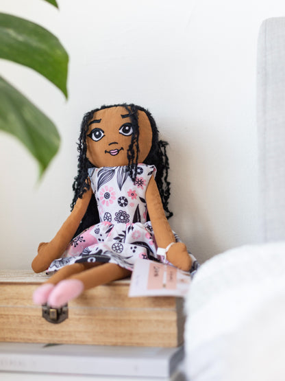 Amaris and Chaya Fabric Dolls Set
