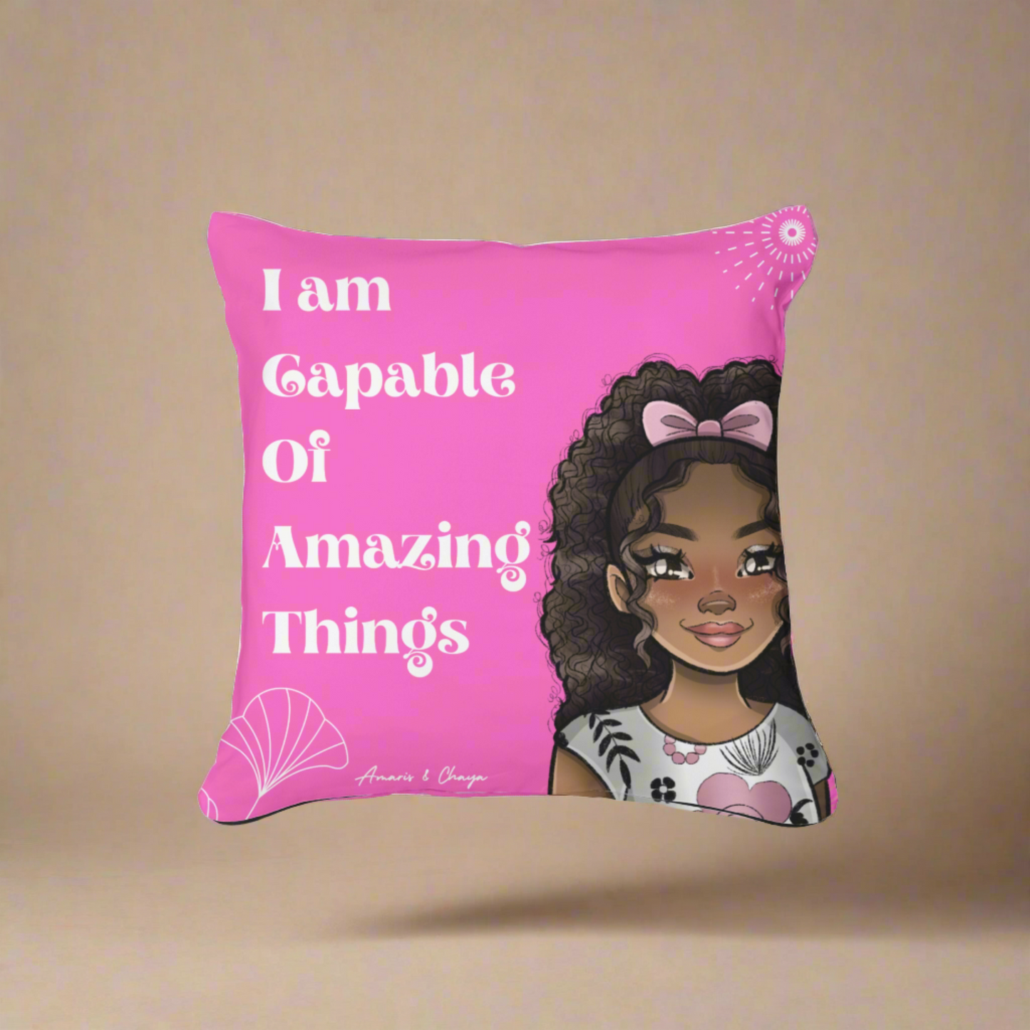 I am Capable Affirmation Cushion- Chaya