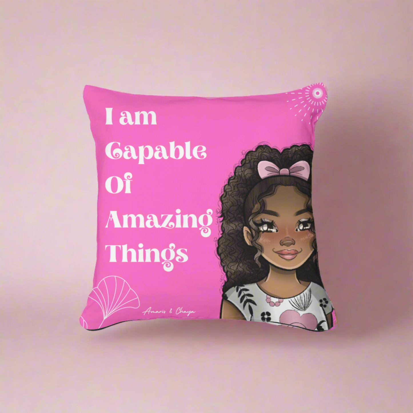 I am Capable Affirmation Cushion- Chaya