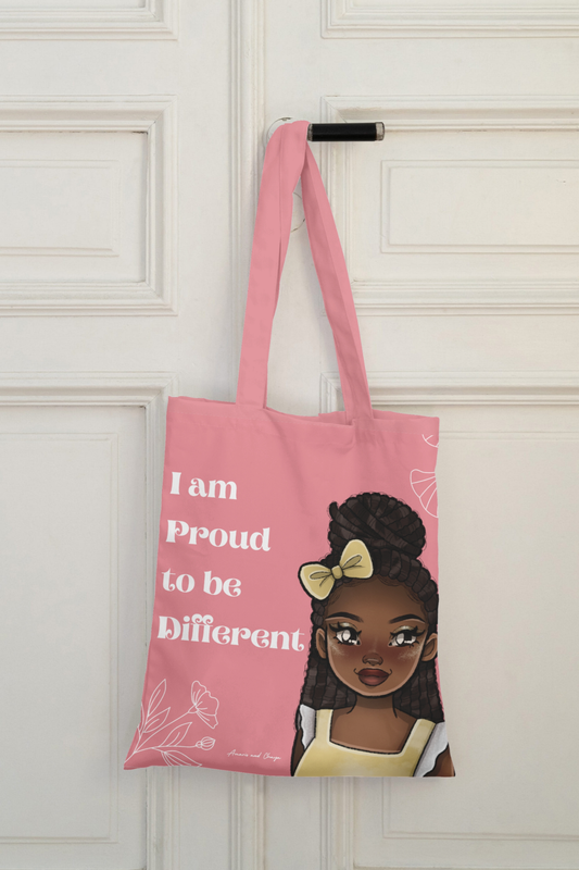 I am Proud to be Different Pink Tote bag - Imani