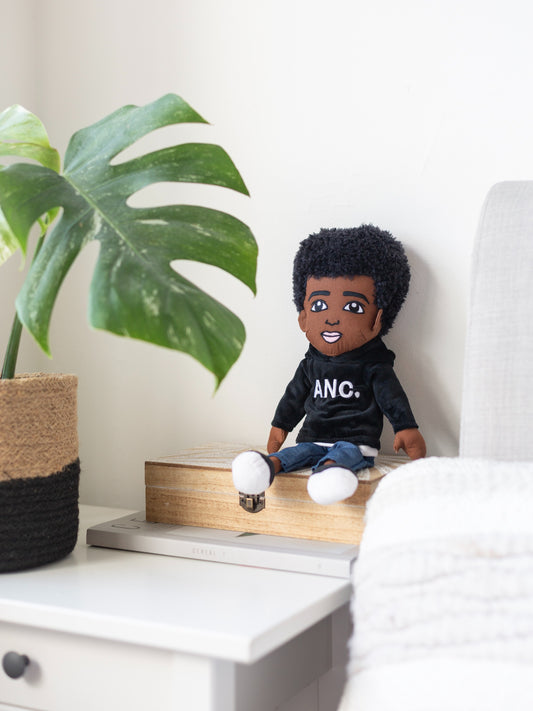RJ Inclusive Fabric Doll – Soft Cloth Doll Celebrating Diversity