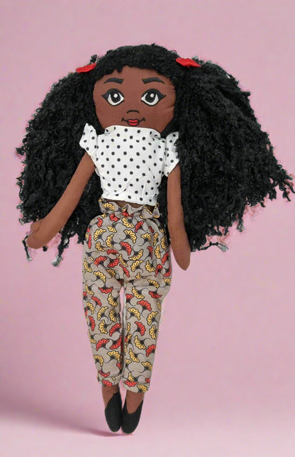 Amaris Black Girl Doll - High-Waisted Trousers