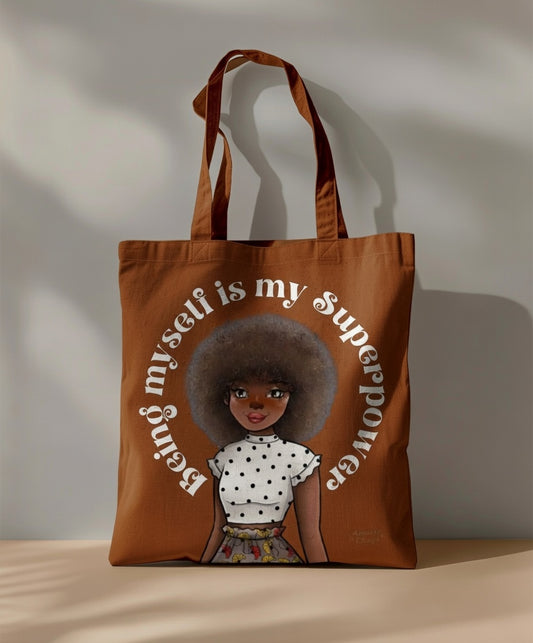 Being Myself Is My Superpower Tote Bag