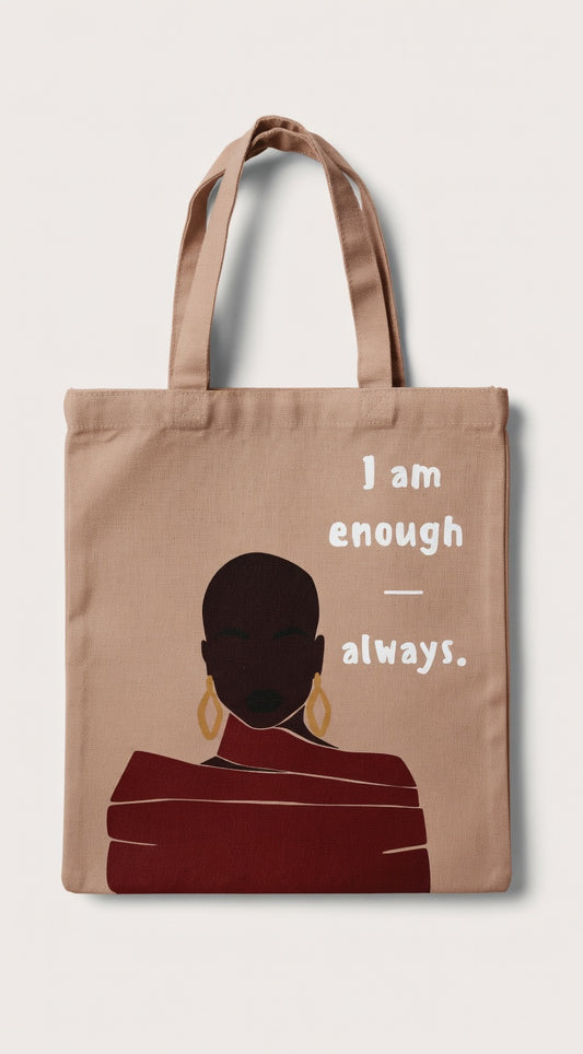 I am Enough. Always Tote Bag