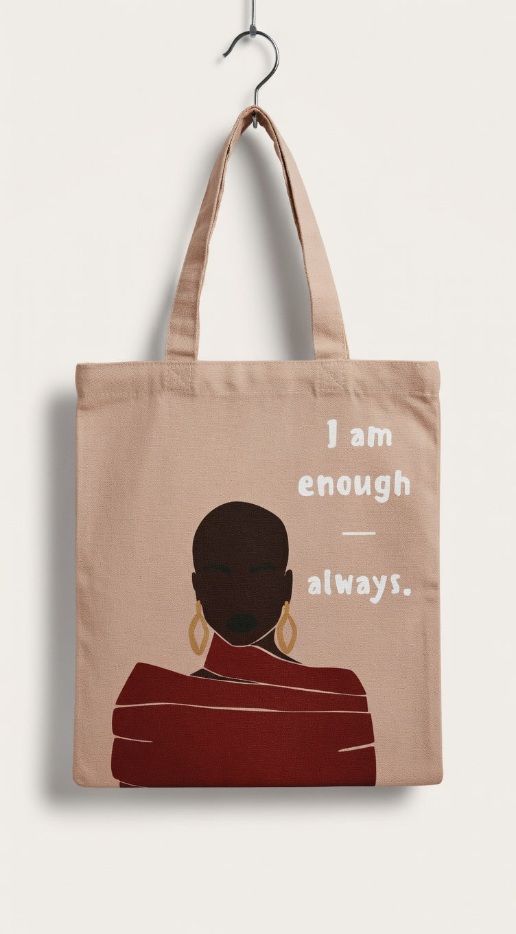I am Enough. Always Tote Bag