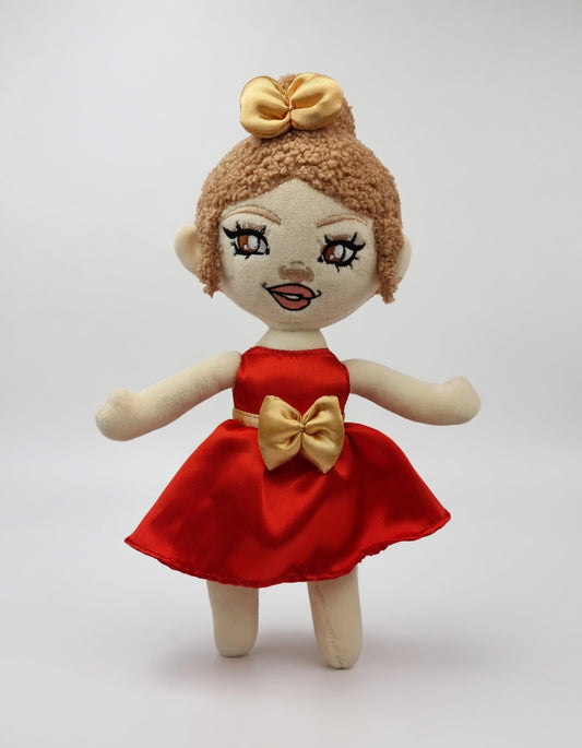 Kikelomo Albino Inclusive Plush Doll – Soft Affirmation Doll for Children
