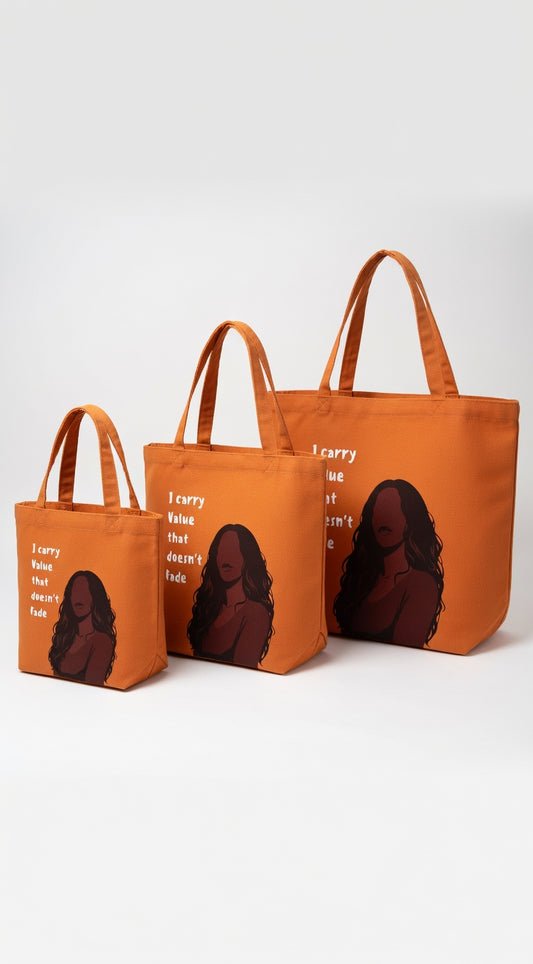 I carry Value that doesn't fade Carry-All Tote Bag v2 (wide Base)